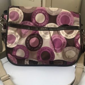 Coach messenger baby bag